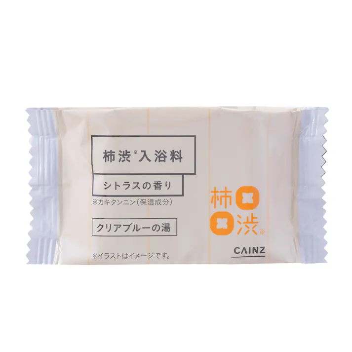 CAINZ 柿渋入浴料 シトラスの香り タブレットタイプ 16錠 クリアブルーの湯