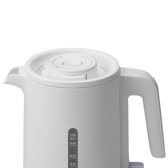 持ちやすく注ぎやすい 転倒湯漏れ防止ケトル ホワイト CZ-SYK1200-WH