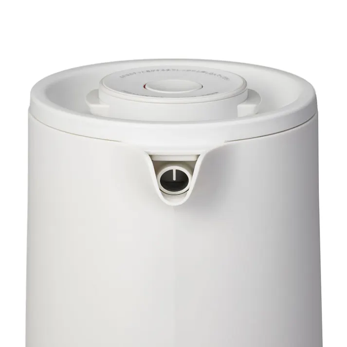 持ちやすく注ぎやすい 転倒湯漏れ防止ケトル ホワイト CZ-SYK1200-WH