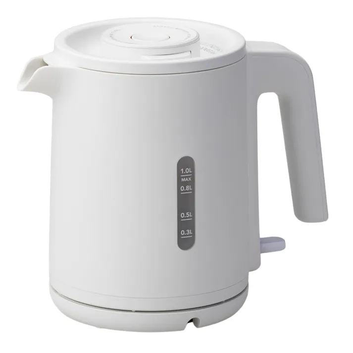 持ちやすく注ぎやすい 転倒湯漏れ防止ケトル ホワイト CZ-SYK1200-WH