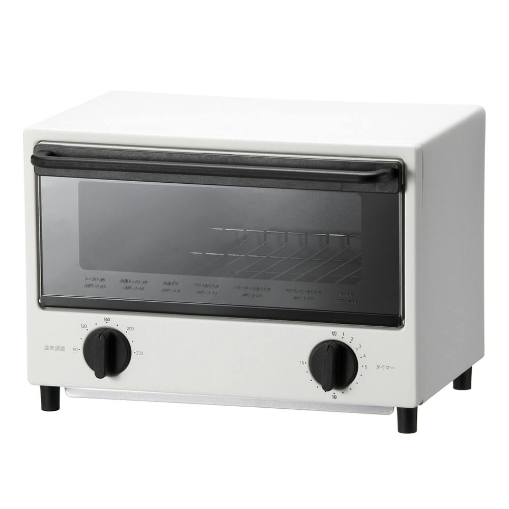 すばやくこんがり焼ける 温度調節付き カーボントースター ホワイト CZ-KCT99WH