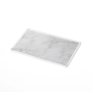 軽くて抗菌 大理石調まな板 35cm ホワイト