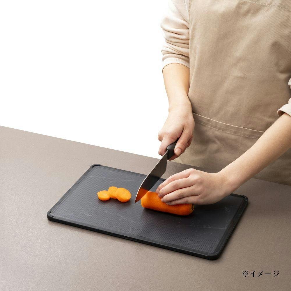 軽くて抗菌 大理石調まな板 35cm ブラック | 包丁・ハサミ・調理器具