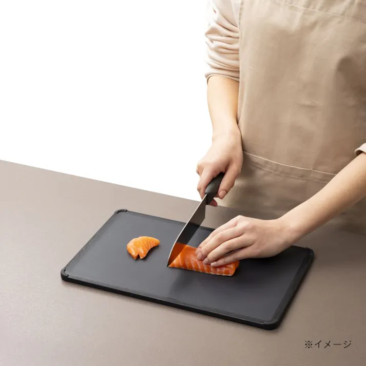 軽くて抗菌 大理石調まな板 35cm ブラック