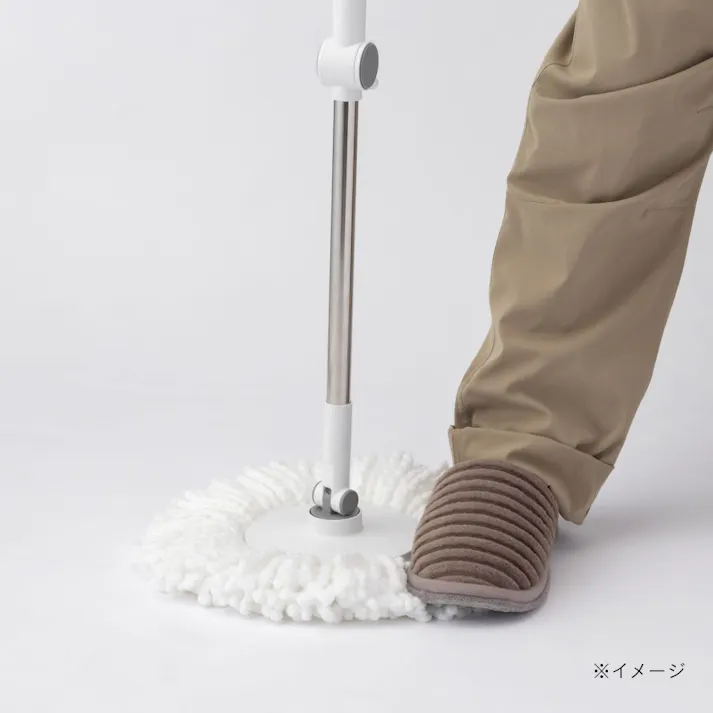 コンパクトに収納できる回転モップ 交換用ヘッド