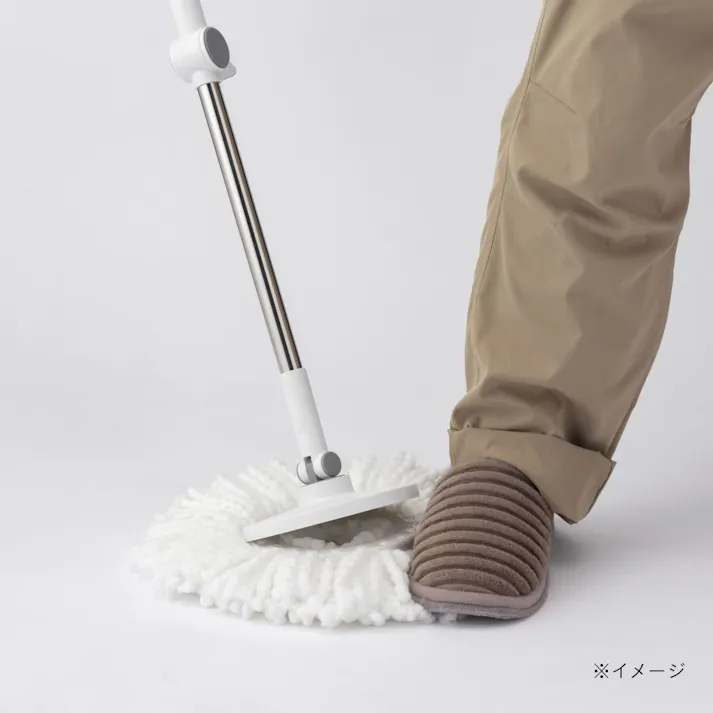 コンパクトに収納できる回転モップ 交換用ヘッド