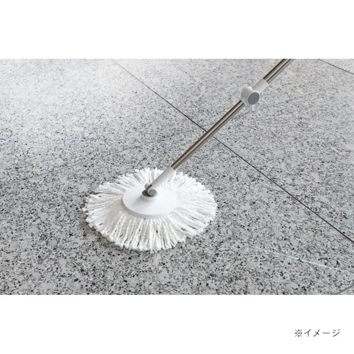 コンパクトに収納できる回転モップ 交換用ヘッド