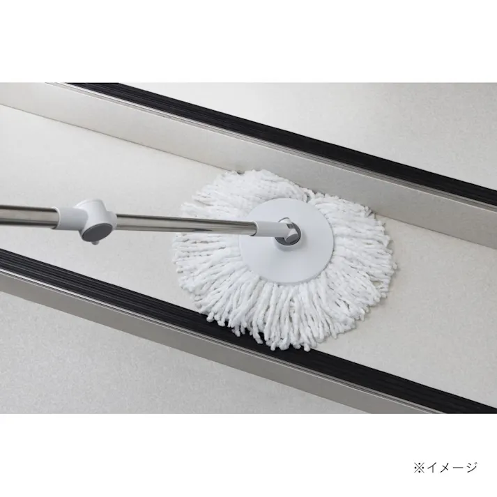 コンパクトに収納できる回転モップ 交換用ヘッド