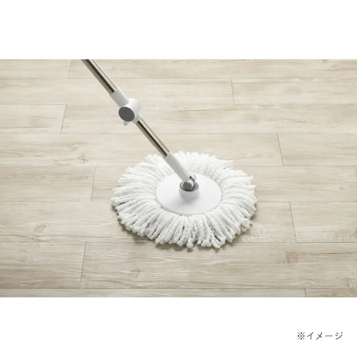 コンパクトに収納できる回転モップ 交換用ヘッド