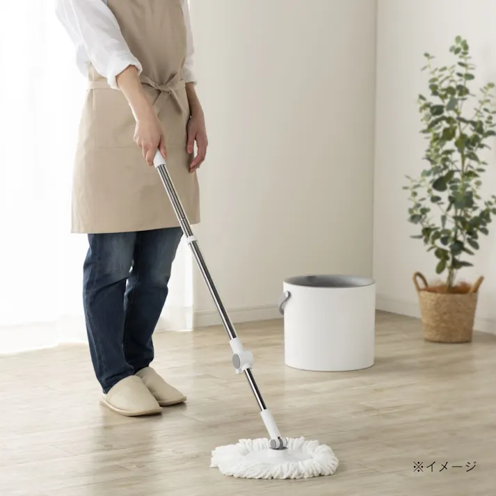 コンパクトに収納できる回転モップ 交換用ヘッド