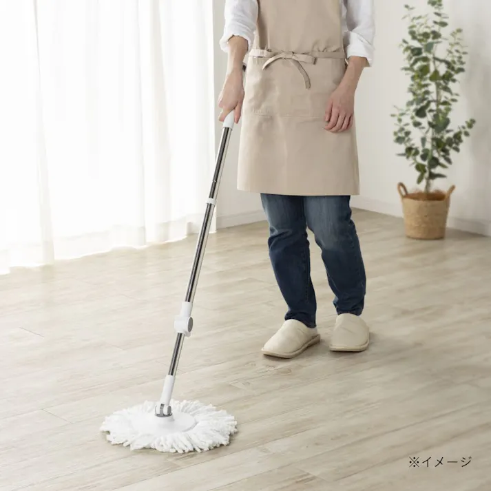 コンパクトに収納できる回転モップ 交換用ヘッド