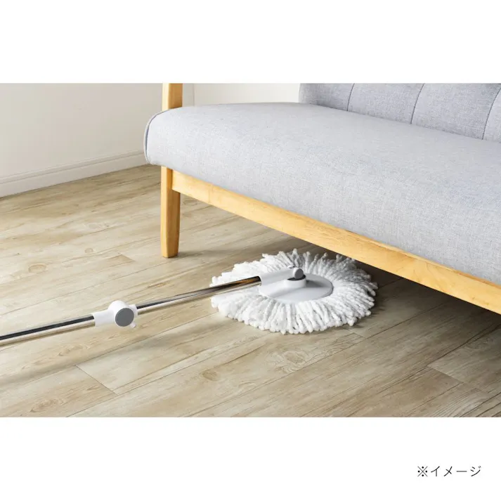 コンパクトに収納できる回転モップ 回転モップ(ヘッド付き)