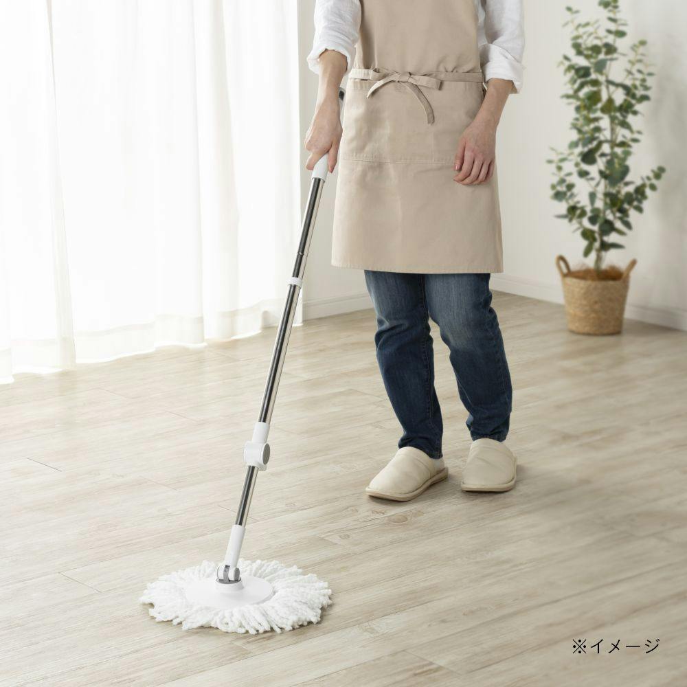 コンパクトに収納できる回転モップ 回転モップ(ヘッド付き