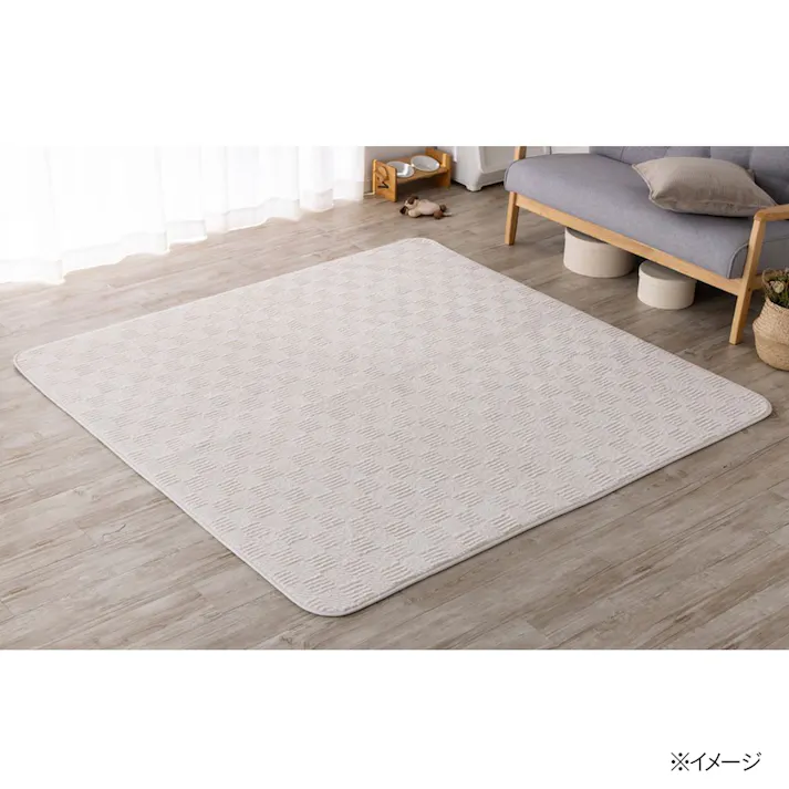 保温性のあるラグ Pitapa トイプー 幅185cm 奥行185cm