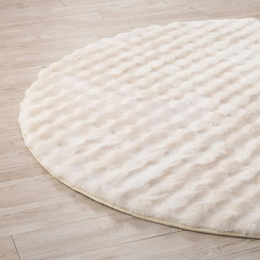 保温性のあるラグ Pitapa シロクマ 幅180cm 奥行180cm | ラグ