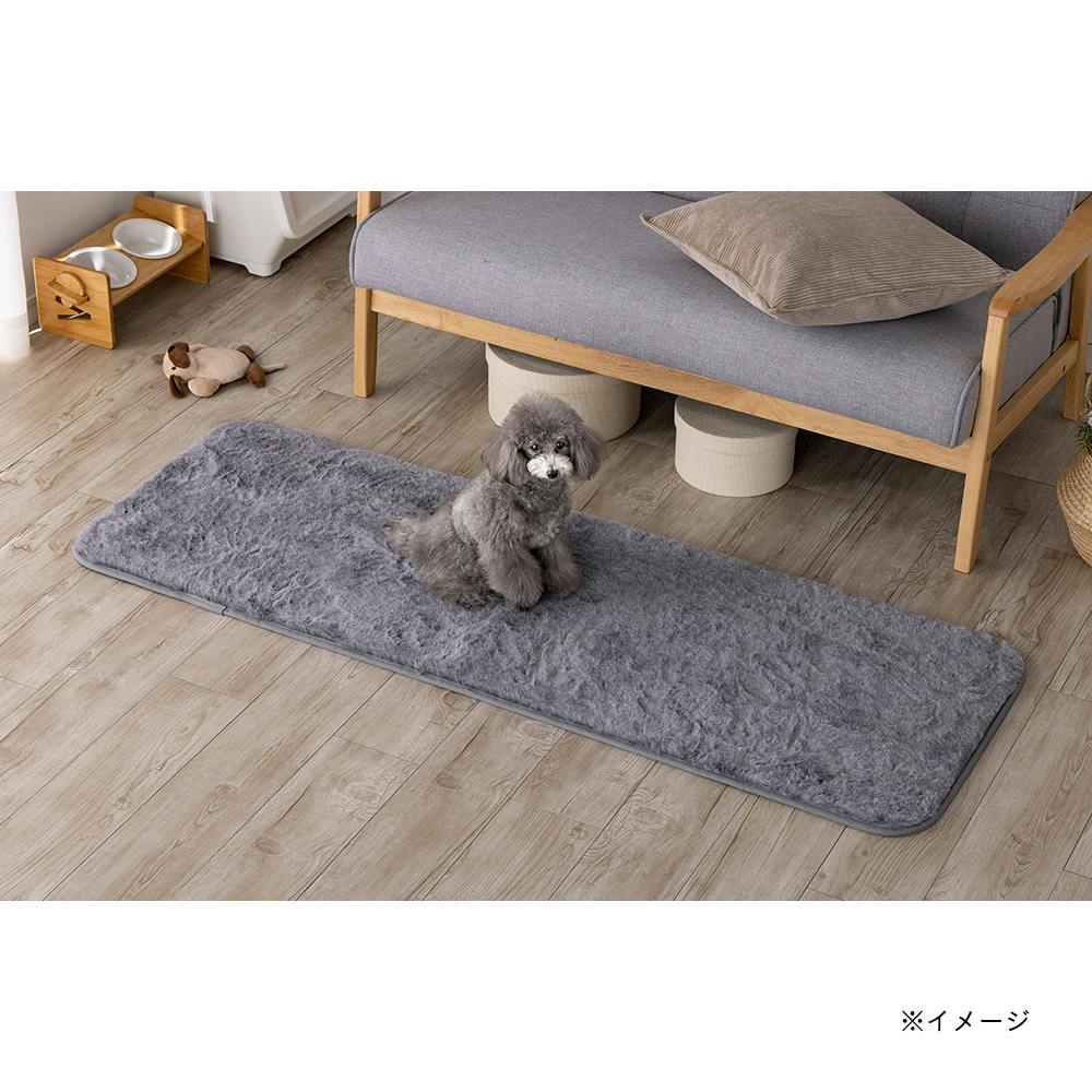 保温性のあるラグ Pitapa ファー 幅50cm 奥行150cm | ラグ・カーペット