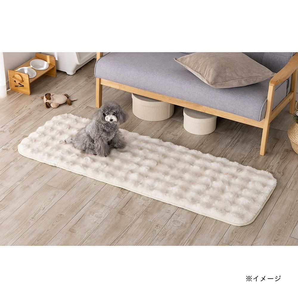 保温性のあるラグ Pitapa シロクマ 幅50cm 奥行150cm | ラグ