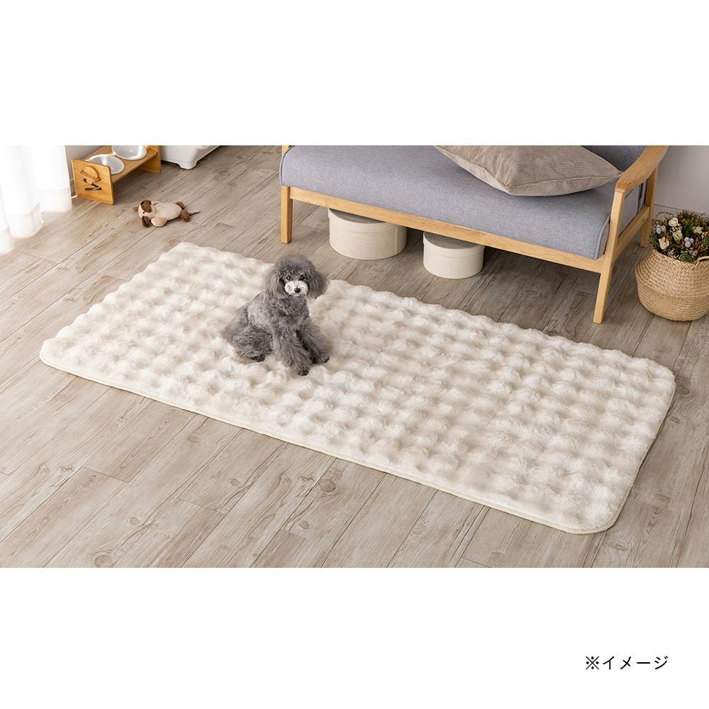 保温性のあるラグ Pitapa シロクマ 幅80cm 奥行180cm | ラグ