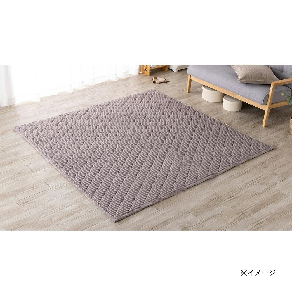 ＆Pet洗えるクッションキルトラグ シルバー 幅200cm 奥行240cm