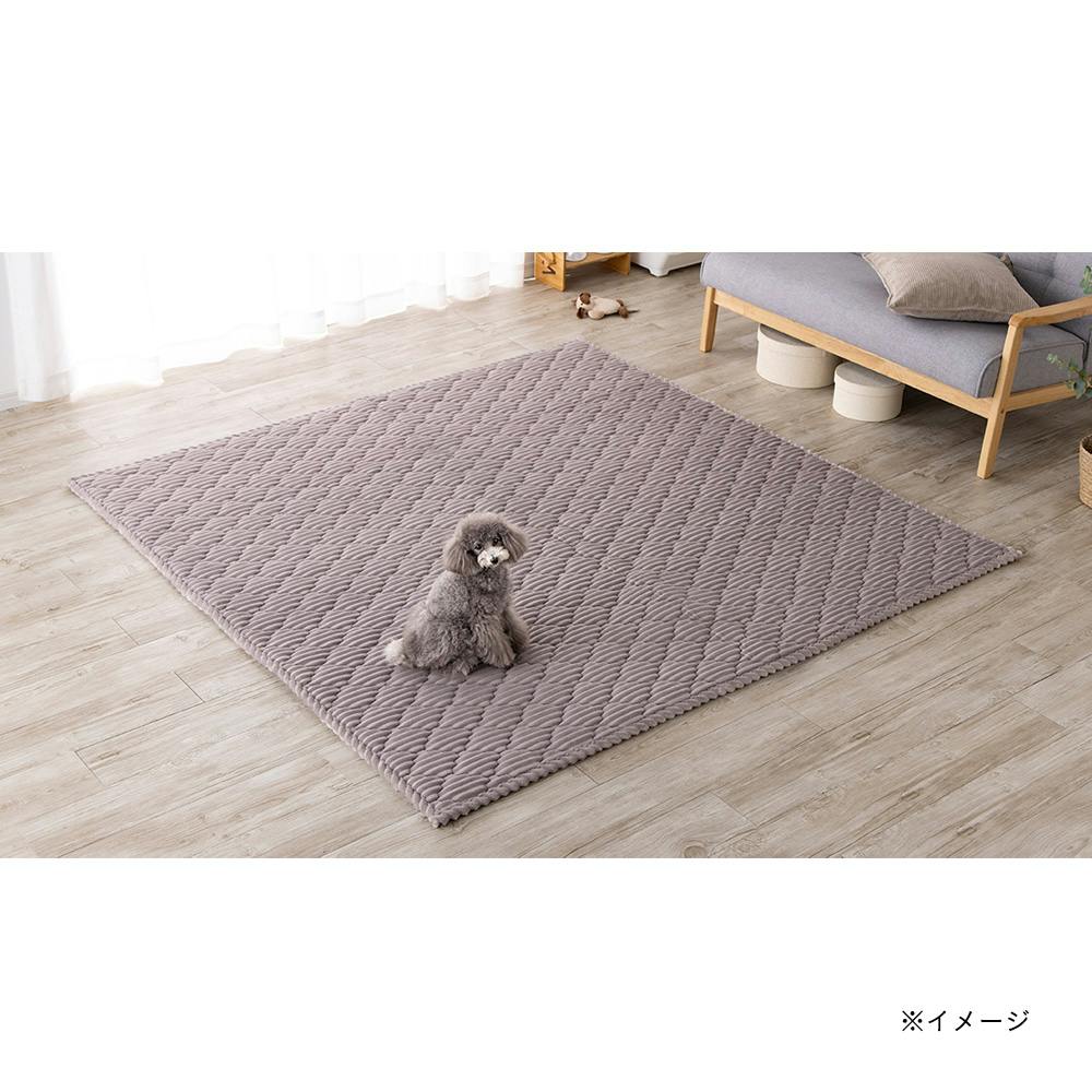 ＆Pet洗えるクッションキルトラグ シルバー 幅200cm 奥行240cm | ラグ