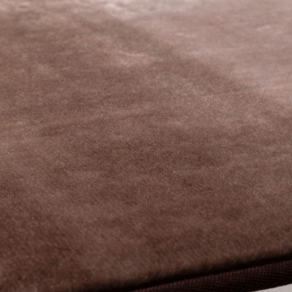 肌触りのよい洗えるラグ グラデーション ブラウン 幅190cm 奥行240cm