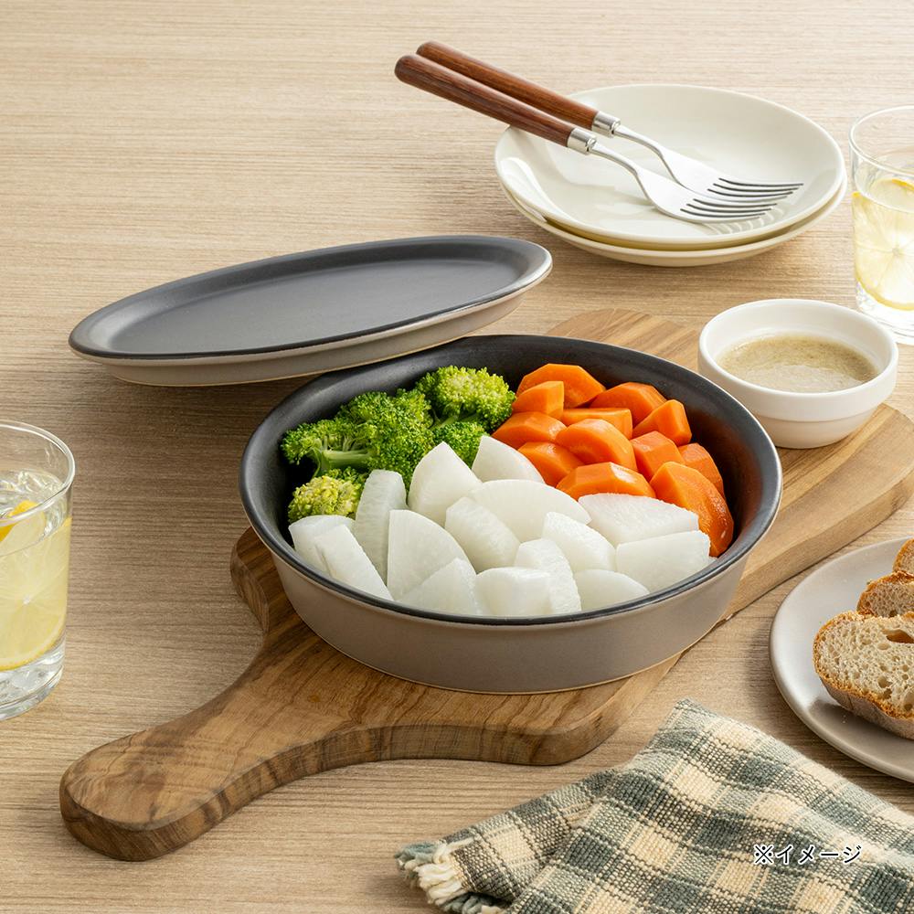 レンジで楽チン 調理プレート 丸型大 | 包丁・ハサミ・調理器具・製菓