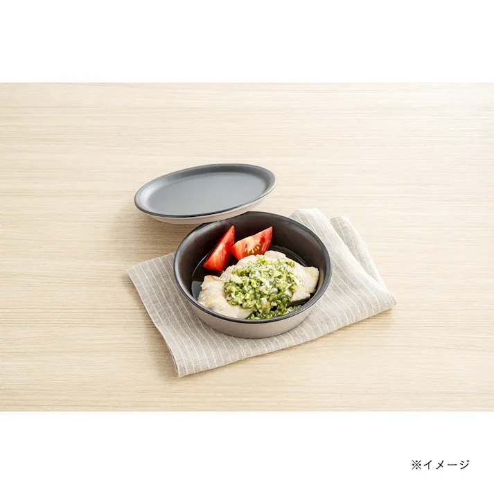 レンジで楽チン 調理プレート 丸型小