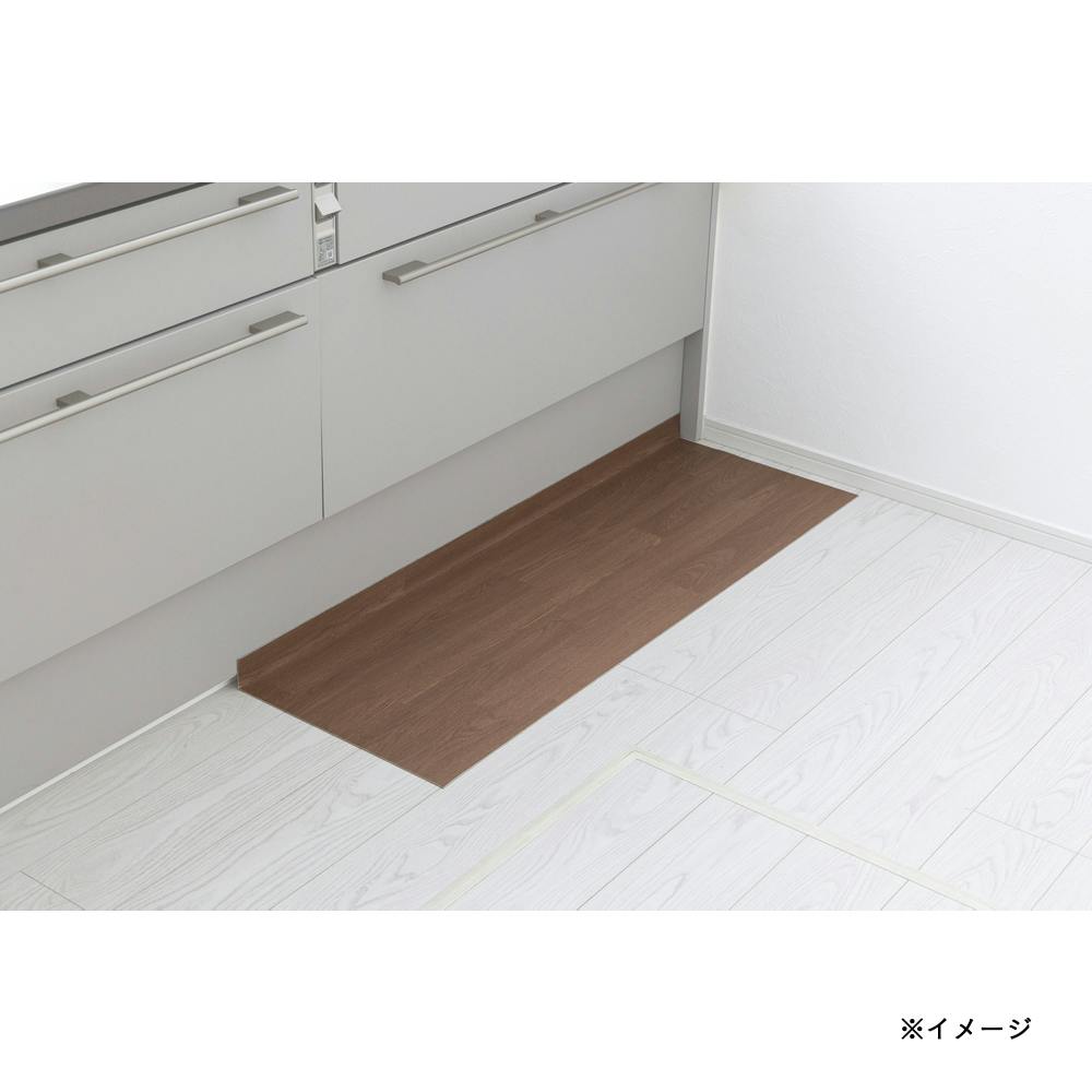 すき間を埋める吸着マットL-Fit45120B ブラウン 幅45cm 奥行120cm 厚み2mm