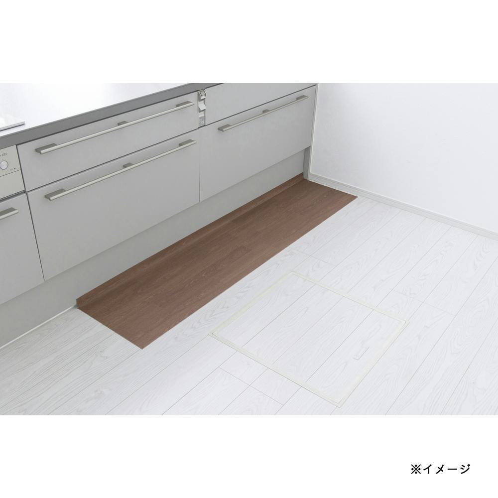 すき間を埋める吸着マットL-Fit45180B ブラウン 幅45cm 奥行180cm 厚み2mm