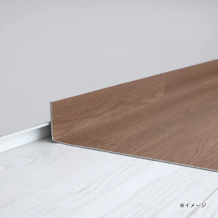 すき間を埋める吸着マットL-Fit45180B ブラウン 幅45cm 奥行180cm 厚み2mm