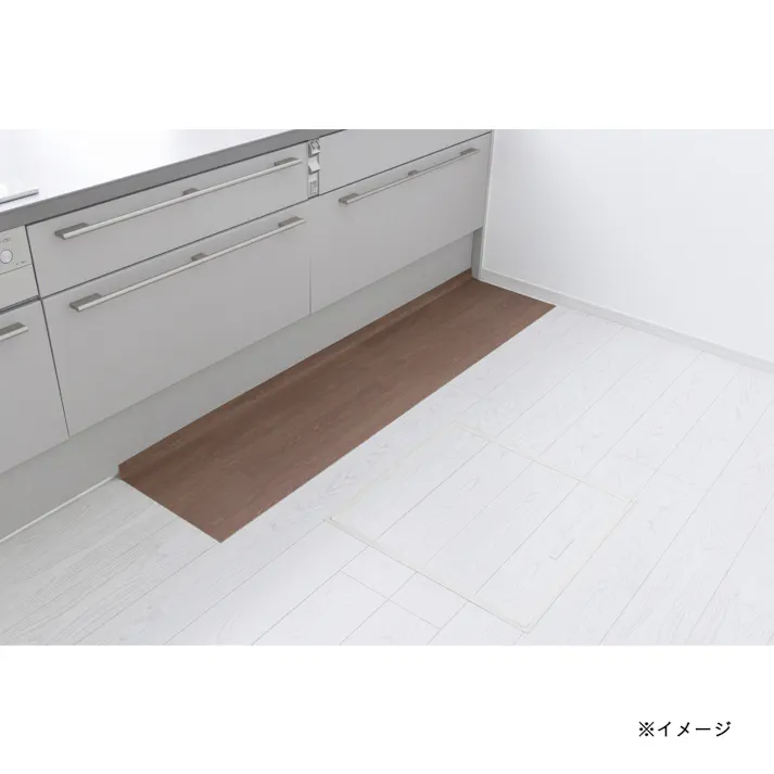 すき間を埋める吸着マットL-Fit45180B ブラウン 幅45cm 奥行180cm 厚み2mm