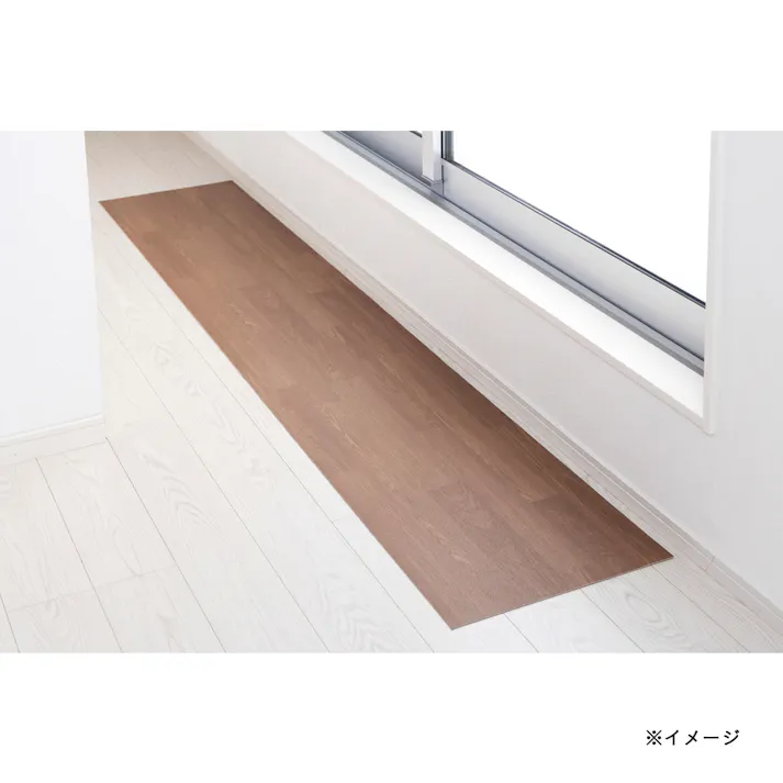 すき間を埋める吸着マットL-Fit45240B ブラウン 幅45cm 奥行240cm 厚み2mm