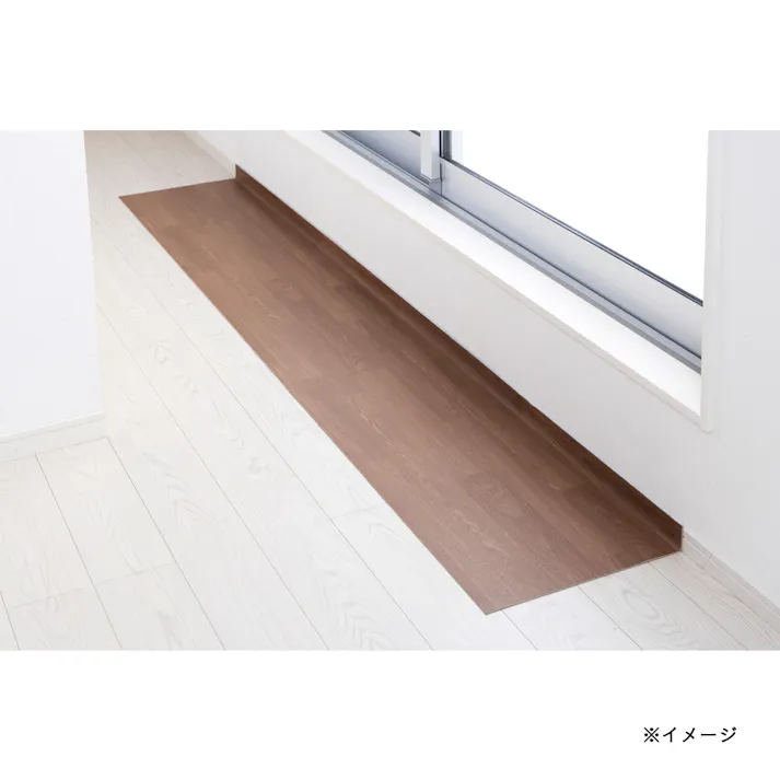 すき間を埋める吸着マットL-Fit45240B ブラウン 幅45cm 奥行240cm 厚み2mm