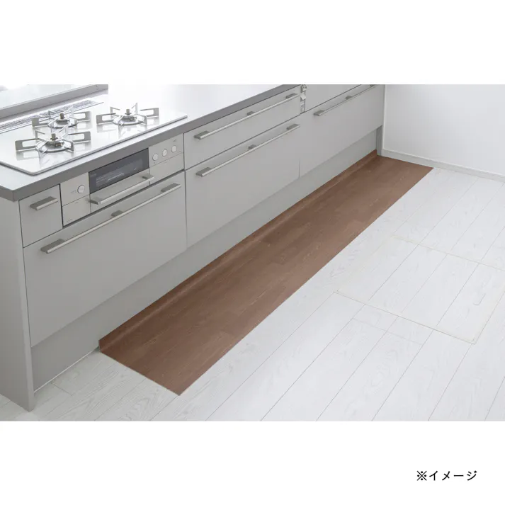 すき間を埋める吸着マットL-Fit45240B ブラウン 幅45cm 奥行240cm 厚み2mm
