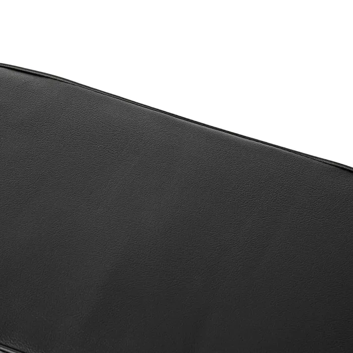 座面が広い折りたたみパイプチェア ロータイプ ブラック