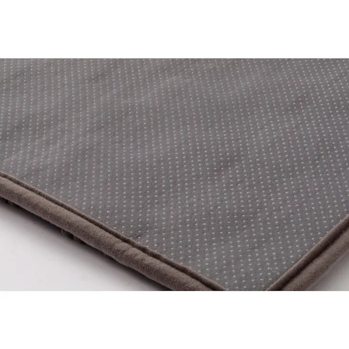 すべりにくい吸水バスマット ブロック ダークグレー 幅50cm 奥行35cm