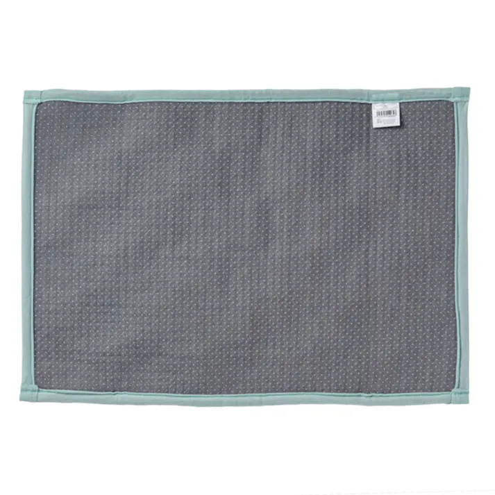 すべりにくい吸水バスマット ブロック ミントグリーン 幅50cm 奥行35cm