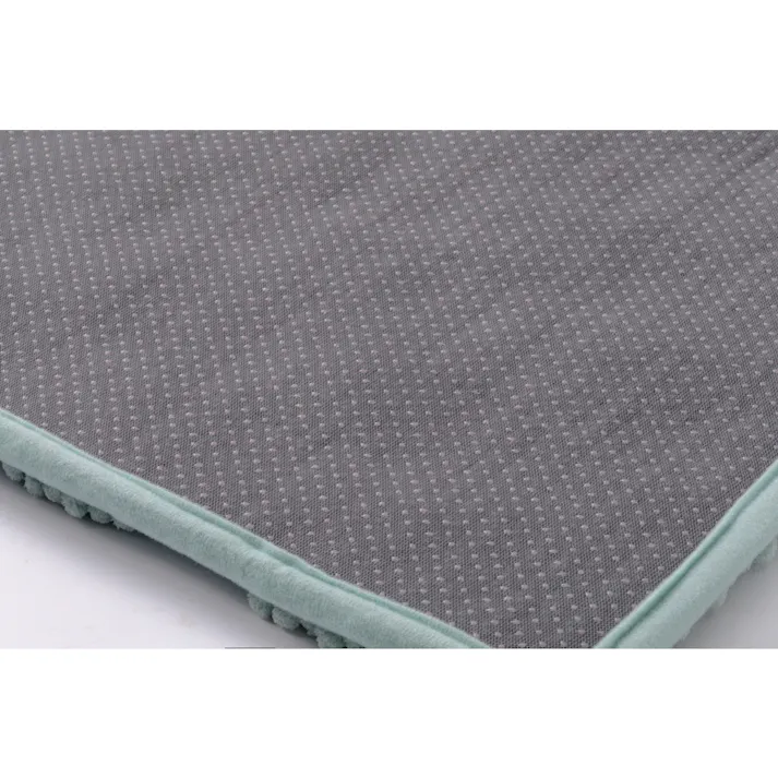 すべりにくい吸水バスマット ブロック ミントグリーン 幅50cm 奥行35cm