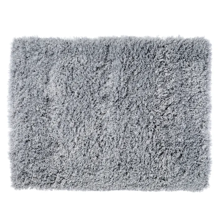 すべりにくい吸水ボリュームバスマット グレー 幅60cm 奥行45cm