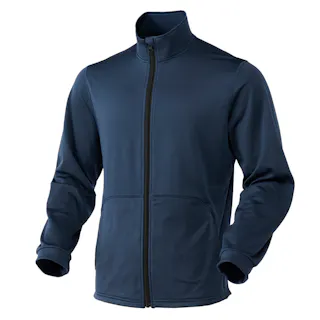 Hot fine ブロックフリースジャケット ネイビー L