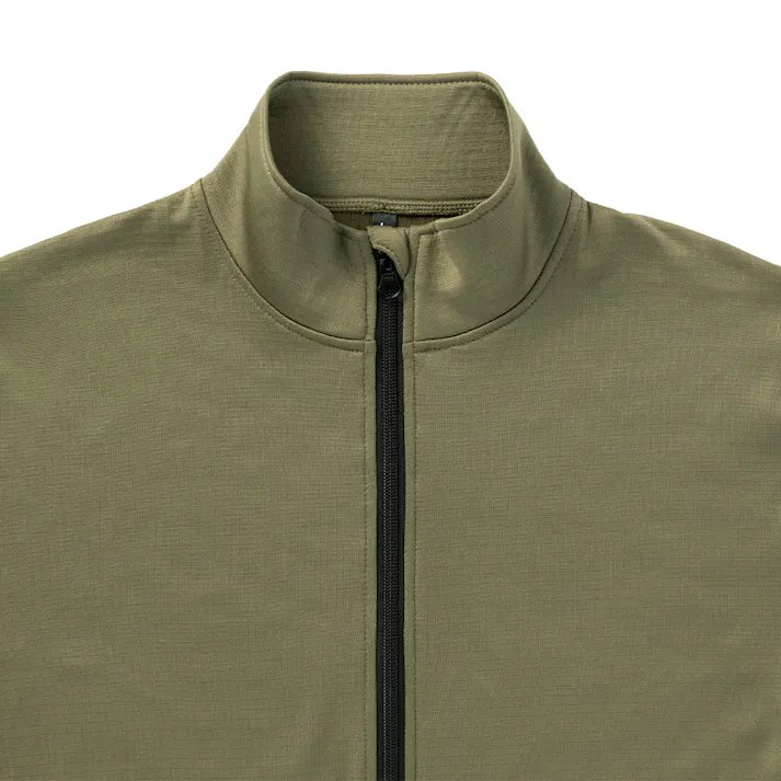 Hot fine ブロックフリースジャケット カーキ M