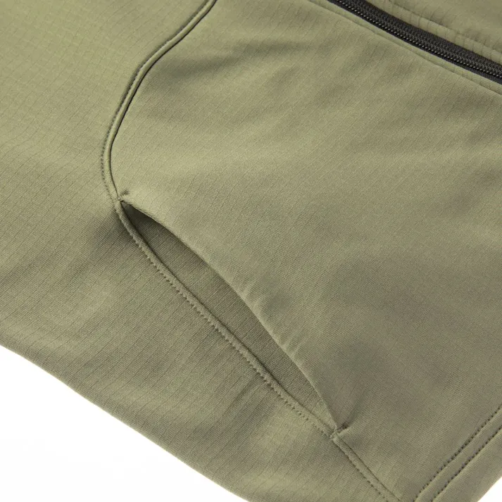 Hot fine ブロックフリースジャケット カーキ M