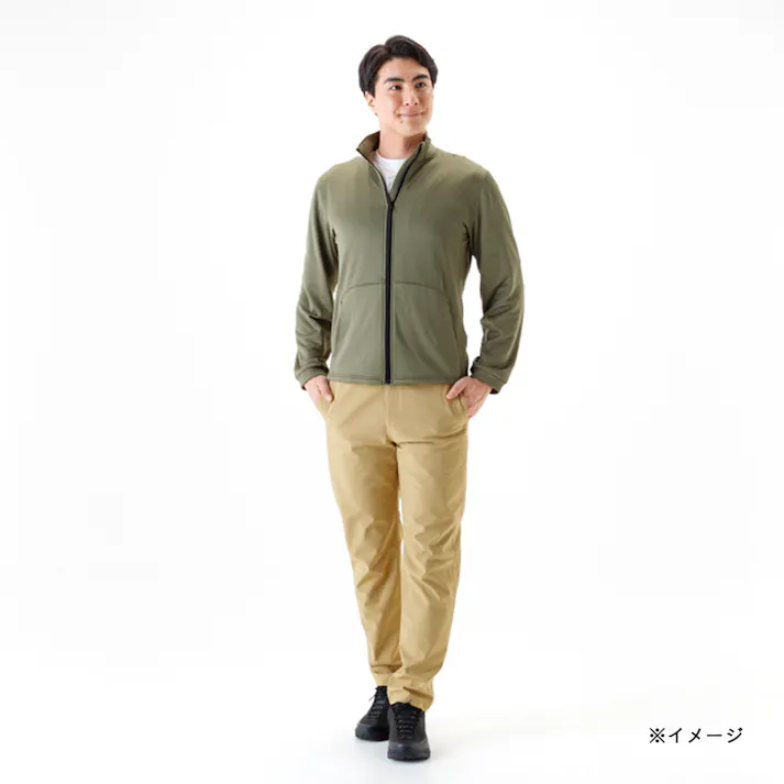 Hot fine ブロックフリースジャケット カーキ M