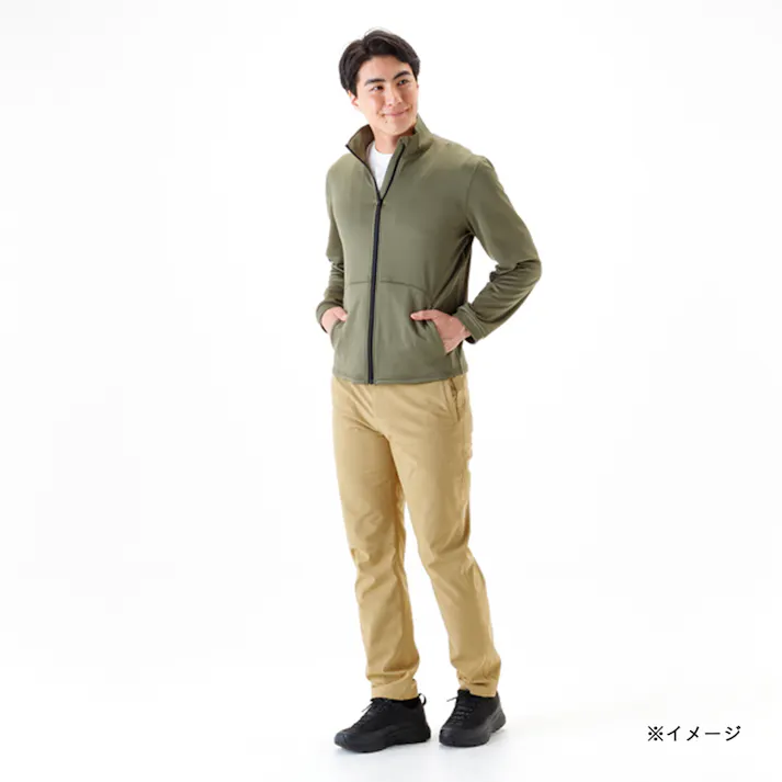 Hot fine ブロックフリースジャケット カーキ M