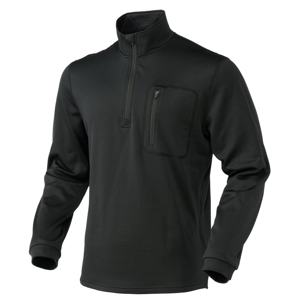 Hot fine ブロックフリースハーフジップ ブラック LL シャツ・ブルゾン