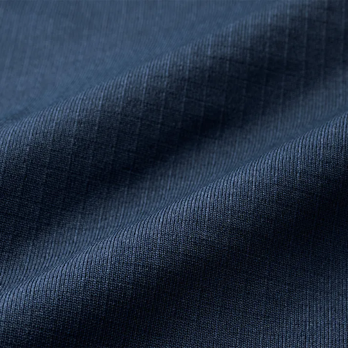 Hot fine ブロックフリースハーフジップ ネイビー M