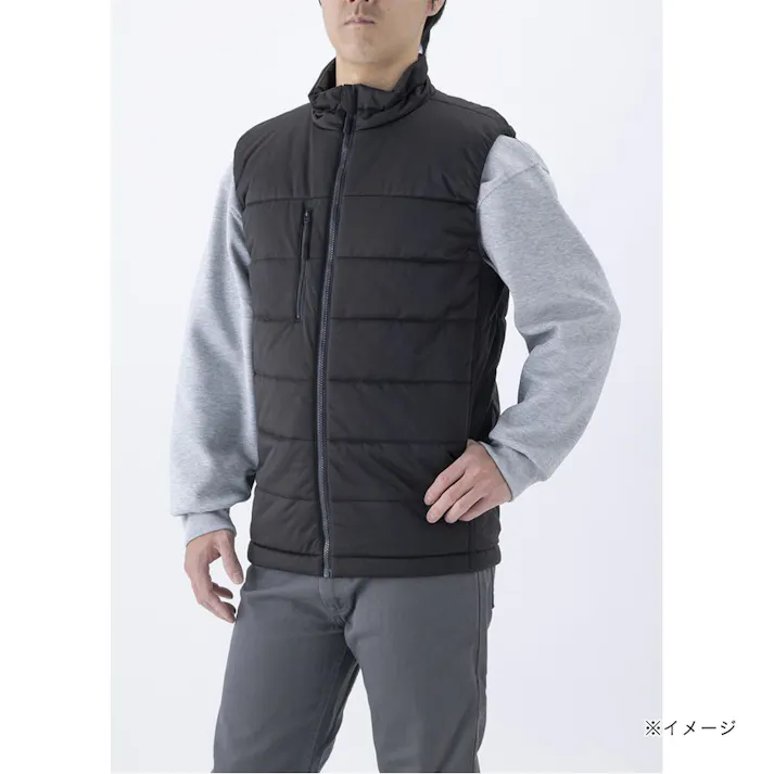 Hot fine 防風防寒 ストレッチベスト ブラック LL