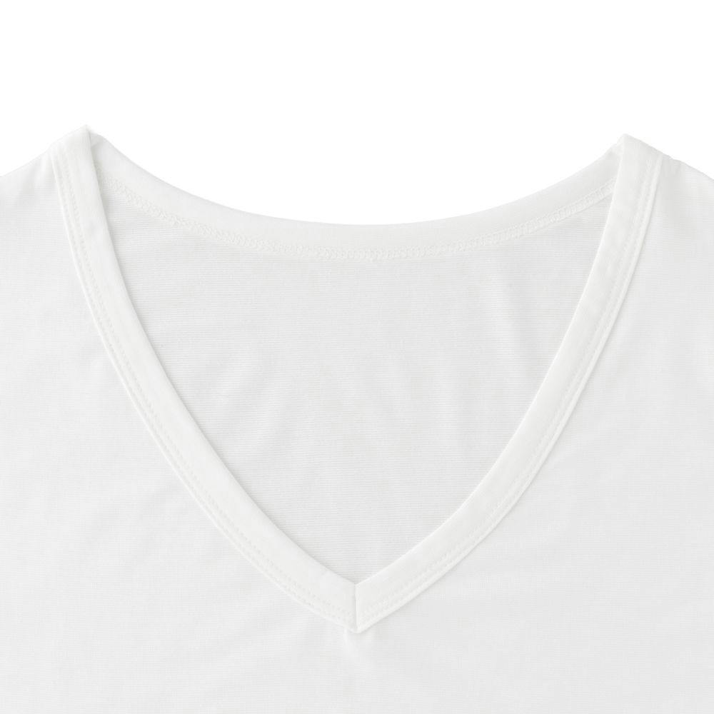 カインズ 寒くても暑くても快適インナーTシャツ 長袖 V首 ホワイト M