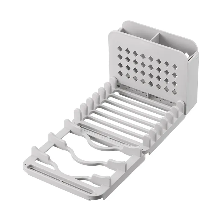 水切りスタンド付き吸水マット グレー Sサイズ 幅23cm 奥行46cm