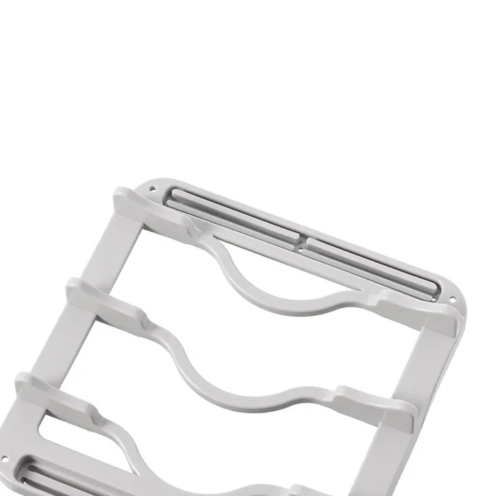 水切りスタンド付き吸水マット グレー Sサイズ 幅23cm 奥行46cm